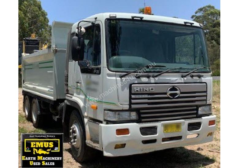 caption 2003 Hino Tipper & 2007 Tag Trailer. E.M.U.S. TS534