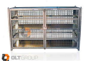 Gas Cylinder Storage Cage 24 x 9kg Bottles or 12 x 18kg Forklift Gas Bottles Lockable