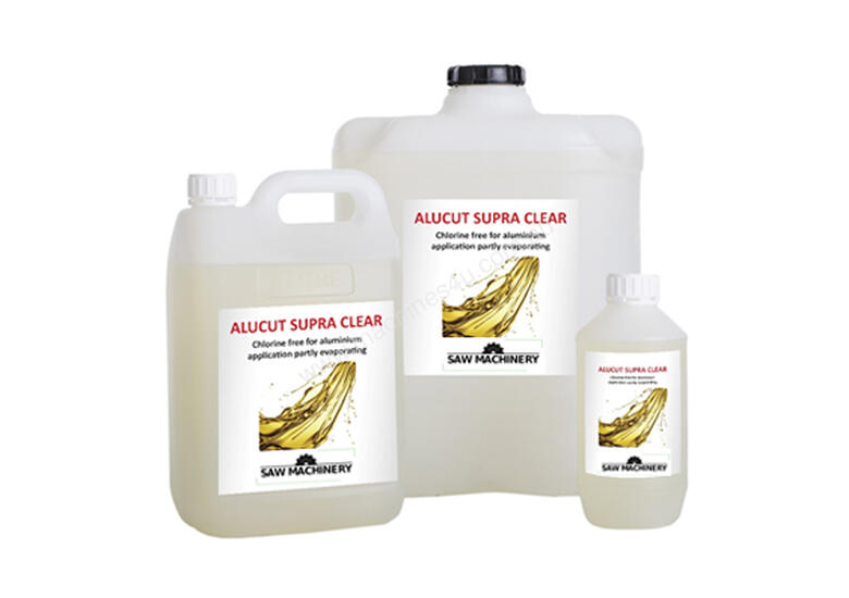 caption Superior clear cutting fluid suitable for all CNC machining centres - Mitre Saws & Copy-Routers