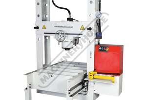 Industrial Motorised Hydraulic Roll Frame Press with Movable Cylinder - 100 Tonne HPR-100T Heavy Dut