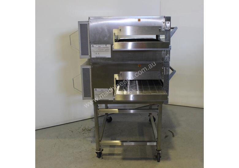 caption Lincoln 1154-2 2 Deck Conveyor Oven