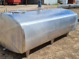 3,500 lt STAINLESS STEEL TANK, MILK VAT - picture1' - Click to enlarge