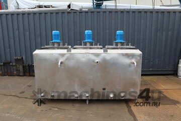 Jacketed Triple Tank Emulsifier Mixer - 600L Each