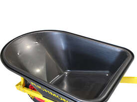 Plastic Tray Wheelbarrow with Narrow Plastic Centred Pneumatic Wheel (WBR100) - picture1' - Click to enlarge