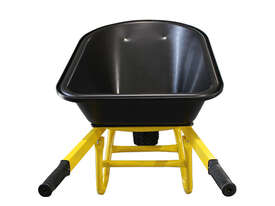 Plastic Tray Wheelbarrow with Narrow Plastic Centred Pneumatic Wheel (WBR100) - picture2' - Click to enlarge