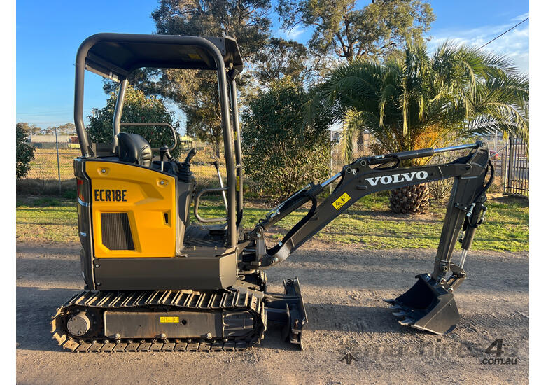 caption Volvo ECR18E Tracked-Excav Excavator