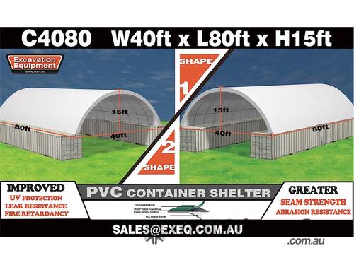 Container Shelter 40 x 80 ft