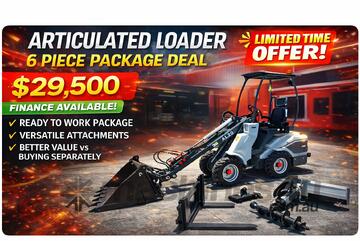 Articulated Loader 6 Piece Package Deal - Includes 4 in 1 Bucket