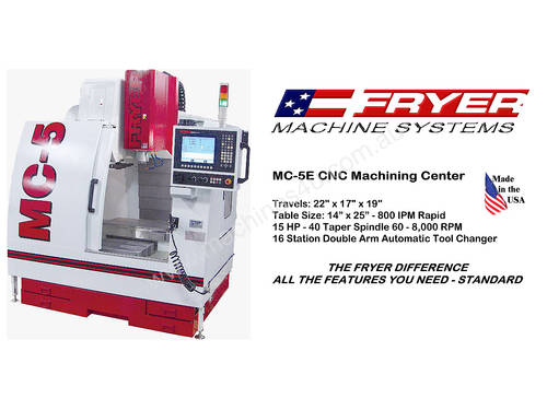Fryer -  MC-E Series   Economical Machine Centre