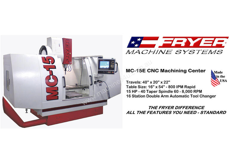 caption Fryer - MC-E Series Economical Machine Centre