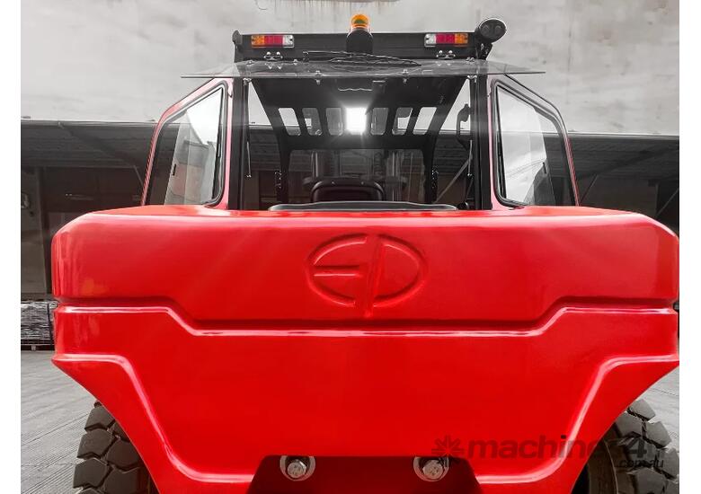 caption EP EFL1002 – 10.0T Electric Power Forklift | Lithium Battery | Fast Charger
