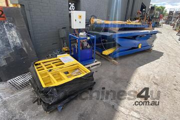 Tieman Safetech Hydraulic Scissor Lift Car Hoist Platform 6t 5.5kW Power Pack 3200 x 3280mm