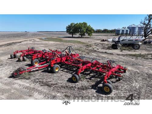 caption 16 BOURGAULT 3320 PARALINK HOE DRILL w 19400L CART