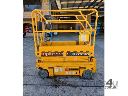 caption Haulotte Optimum 8 19ft Electric Scissor Lift - Ex-Hire Fair Condition