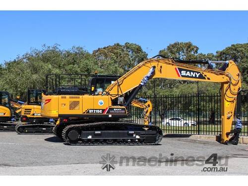 caption 2021 SANY SY215C Excavator | 900mm Pin Included | Demo Unit | SY021BCCT9838