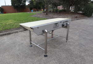 CONTECH Stainless Steel Motorised Variable Speed Conveyor 2.01m Long