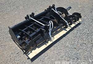 Unused 2024 Captok Selection Of Mini Excavator Attachments,QTY (8of) , Rake, Ripper, Auger, 12inch A