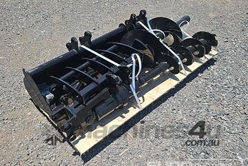 Unused 2024 Captok Selection Of Mini Excavator Attachments,QTY (8of) , Rake, Ripper, Auger, 12inch A