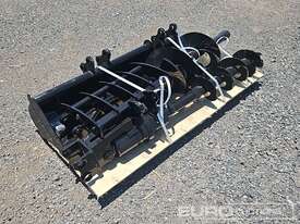 Unused Captok Selection of Mini Excavator Attachments, QTY (7 of) , Rake, Ripper, Auger, 12inch Auge - picture0' - Click to enlarge