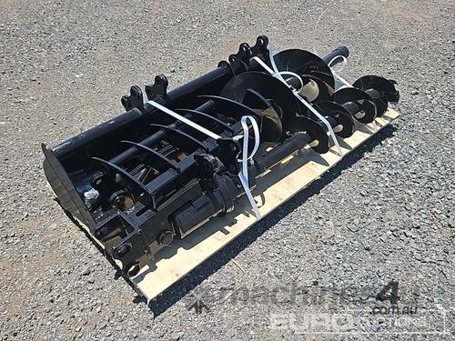 Unused Captok Selection of Mini Excavator Attachments, QTY (7 of) , Rake, Ripper, Auger, 12inch Auge