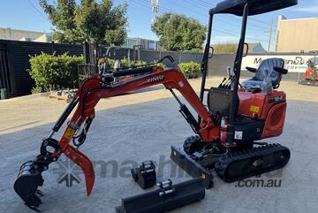 Mini Excavator 1.0T Rhinoceros XN10-8 SIDE JOYSTICKS - 3 bucket package