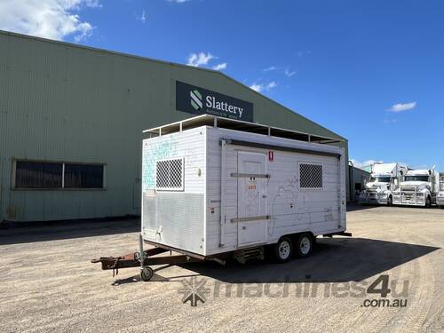 2014 Overland Caravans Dual Axle Site Shed Trailer (Ex-Council)