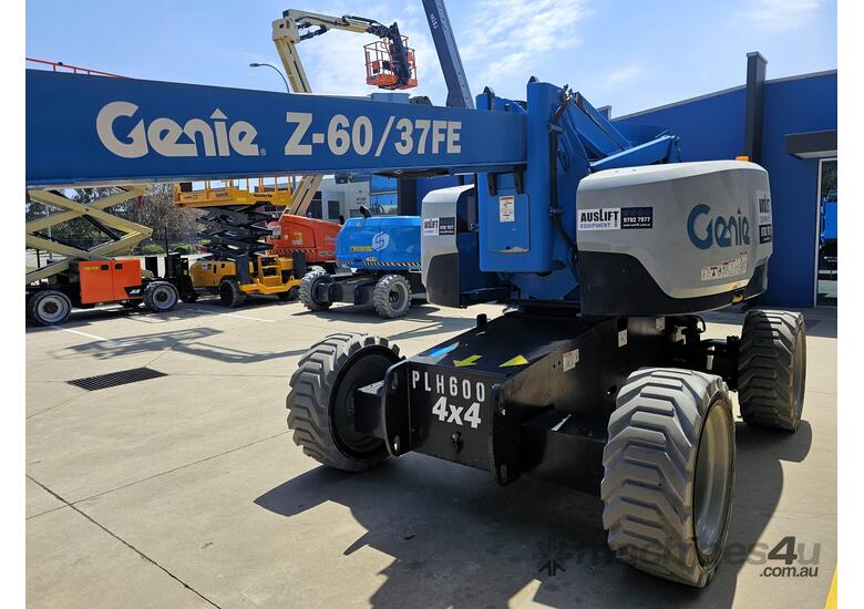 caption 2018 Genie Z60/37FE 60ft Hybrid Electric Knuckle Boom Lift