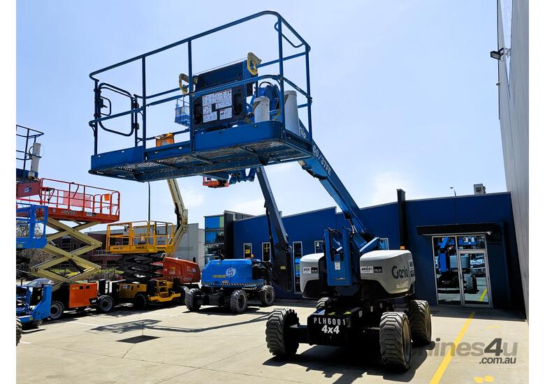 caption 2018 Genie Z60/37FE 60ft Hybrid Electric Knuckle Boom Lift