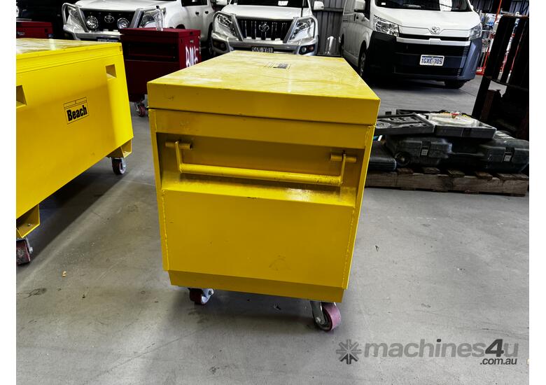 caption Large Yellow Beach Toolbox