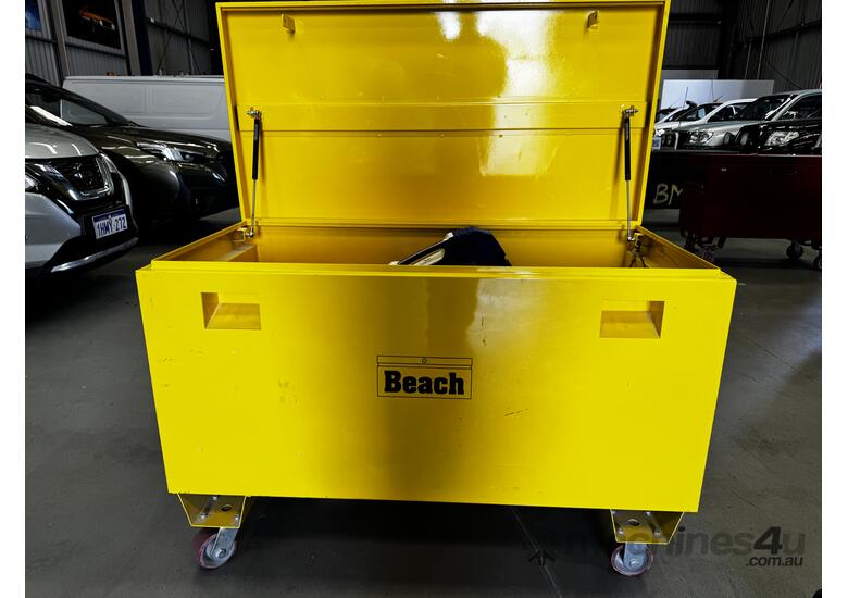 caption Large Yellow Beach Toolbox