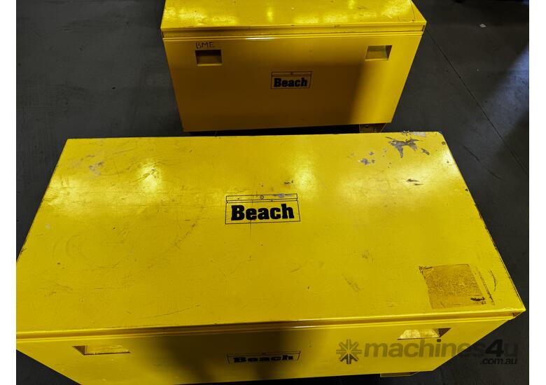 caption Large Yellow Beach Toolbox