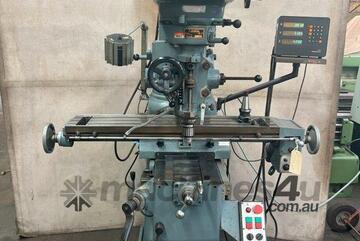 Kondia FV-1 40iso spindle milling machine with 3 axis DRO. Ex Govt