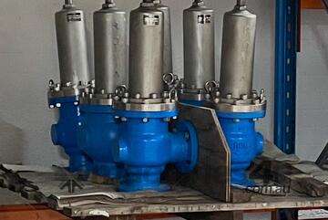 DN80 / DN100 Pressure Relief Valves, 0-700kPA ranges, 8 Available, Almost in Perfect Condition!
