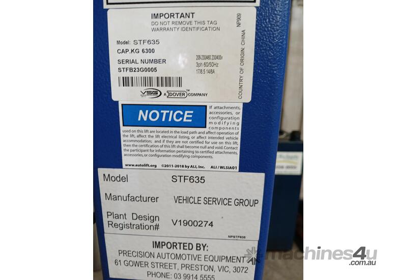 caption 2023 Summit 4 Post Car Hoist, Hard Wired
