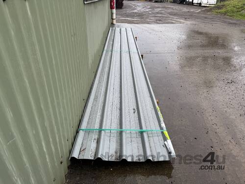 caption Colorbond Windspray Trimclad Sheeting