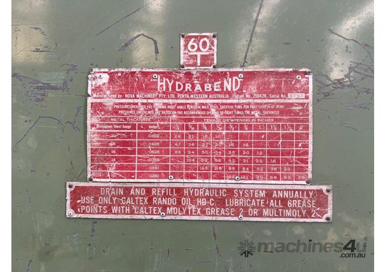 caption Hydrabend TA60 Press brake 60ton x 2450mm