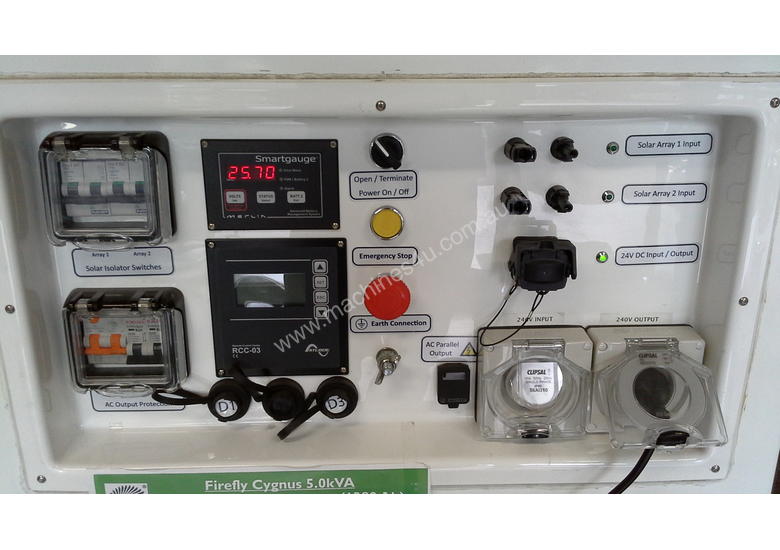 Click to view full size photos 5.0kVA Cygnus Hybrid Solar Power Generator
