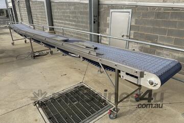 Conveyor Belt type 600mm wide belt x 8.3m long Stainless Steel Pro Ali