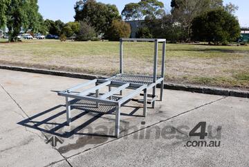 Portable Foldable Galvanized Steel Platform - 2.1 m x 1.1 m