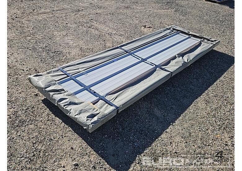 Unused Captok Structural Steel Qty (100 of) Sheets Galvalume Steel Siding Roofing 