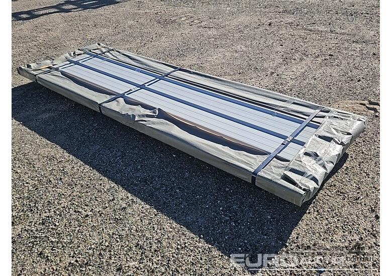 Unused Captok Structural Steel Qty (100 of) Sheets Galvalume Steel Siding Roofing 