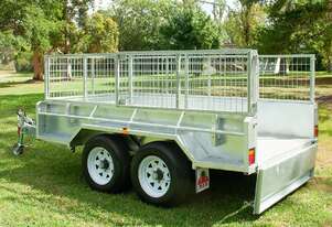 10x6 Tandem Axle Galvanised Box Trailer 3500kg ATM (Price shown Without Cage)
