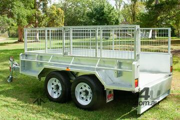 10x6 Tandem Axle Galvanised Box Trailer 3500kg ATM (Price shown Without Cage)