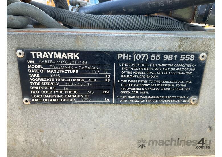 caption 2017 Traymark Caravan Tandem Axle Site Caravan