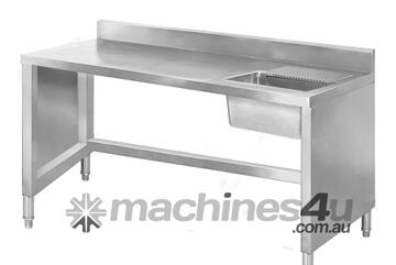 Ssb6 1400R Sink Work Bench With Splashback 1400Mm