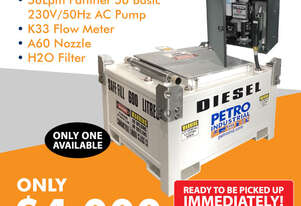 PETRO 600L PC CUBE Diesel Tank with Pump Kit