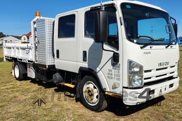 Isuzu NQR450 Crew 4x2 Dualcab PTO Tipper Truck. Ex Council.