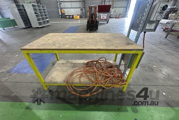 Movable Work Bench With Electrical Control Panel