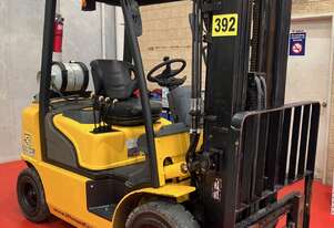 2016 HYUNDAI 25LF-7 2.5T LPG FORKLIFT / 4.7M CONTAINER MAST / SIDE SHIFT / FORK POSITIONING