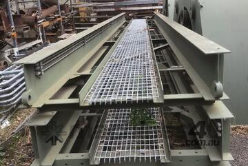   Steel Walkway Gantries (3 x 12m), Tower supports (x3) & Access Stairs with handrails